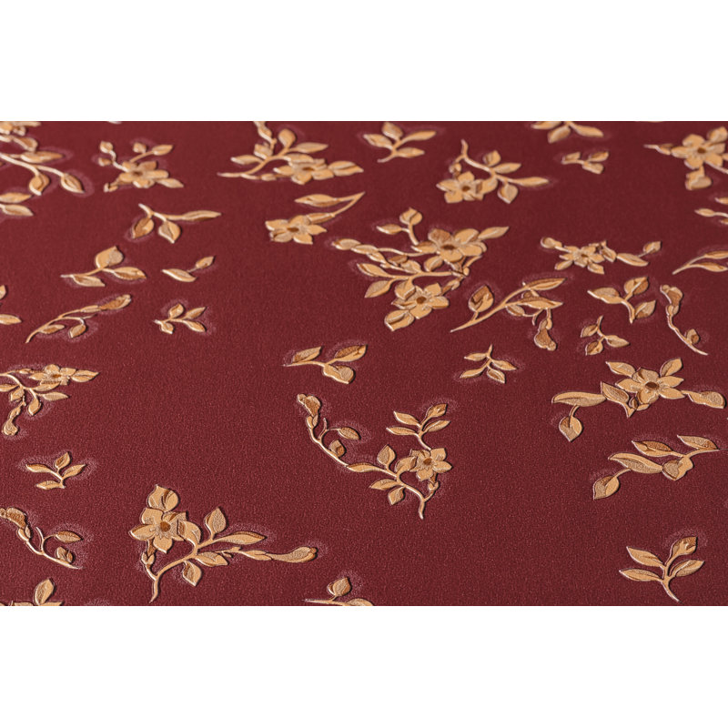 1005cm x 70cm Wallpaper Roll, Red/Beige/Brown