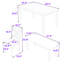 Ensemble de table de salle à manger 6 pièces, table rectangulaire de style campagnard avec chaises rembourrées et banc-377234836-377234835-377234837