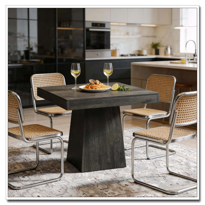 Square Table,Coffee Table, Dark Gray