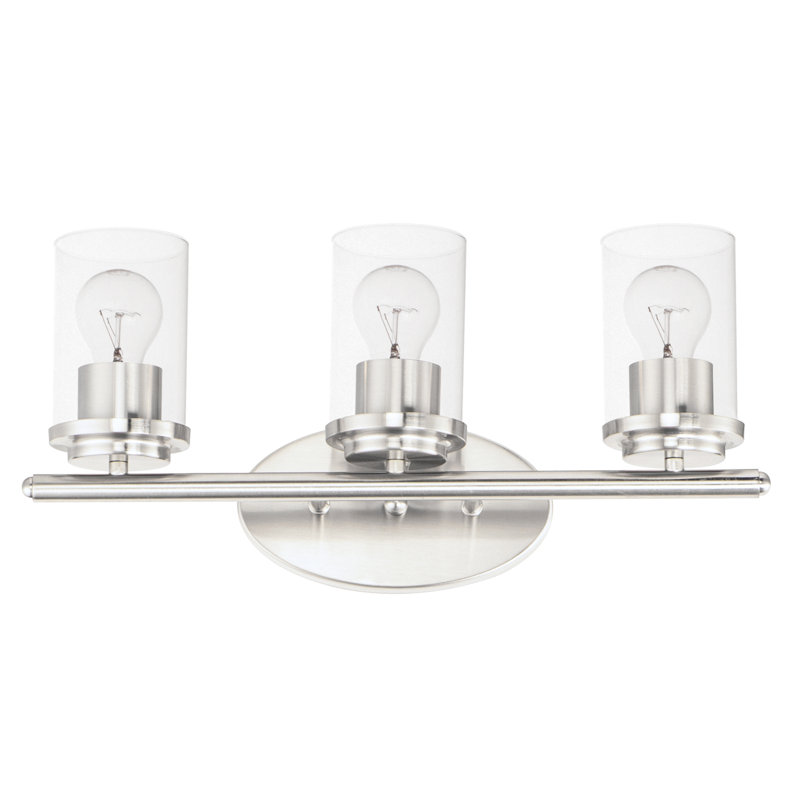 Amonnie 3 - Light Dimmable Vanity Light, Satin Nickel
