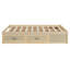 Structure de lit plateforme avec 6 tiroirs de rangement-14681889-14681890