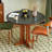Black Round Sintered Stone Dining table