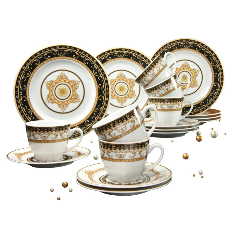 Majestosa Piece Porcelain China Dinnerware Set - Service for 6