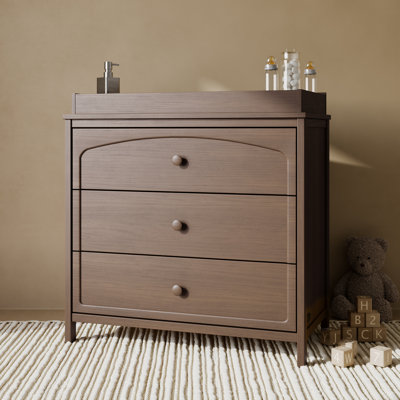 Commode 3 tiroirs avec plateau à langer Olivia
