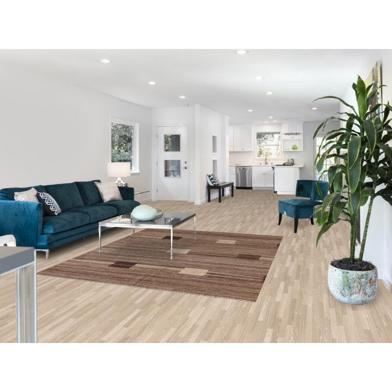 Tapis terre de couleur moderne Kilim 6 x 7