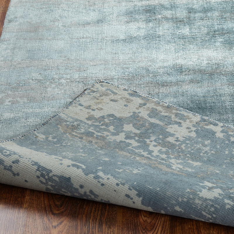 Eclectic Area Rug in Blue, Rectangle 2' x 3'