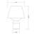 Dude Table Lamp (Carrara White) w/ Matte White shade-116068570-116068572