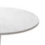 Table de salle à manger ronde 32 "moderne avec plateau en marbre blanc imprimé