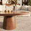 Table basse ronde en bois massif de style Mid-Century pour le salon et la décoration intérieure-1350858368