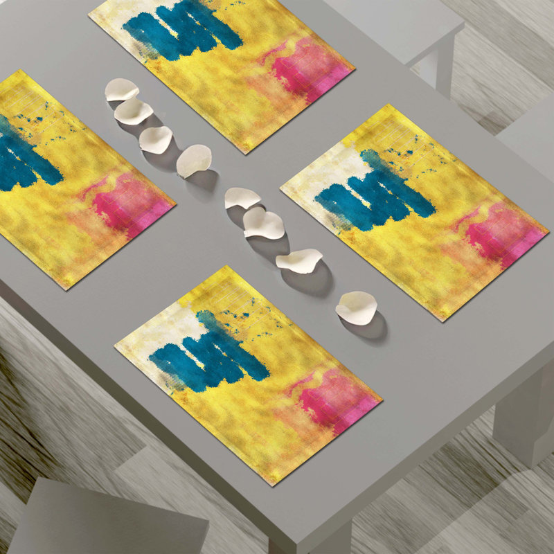 Polyester Abstract Rectangle Placemat