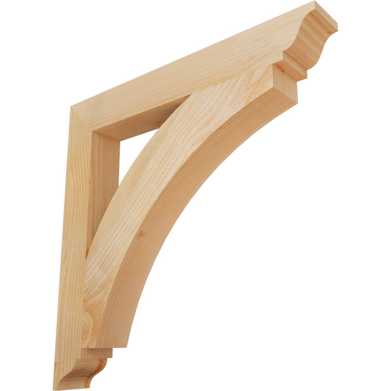 Thorton Traditional Bracket, Douglas Fir (Rough), 30"H x 4"W x 30"D