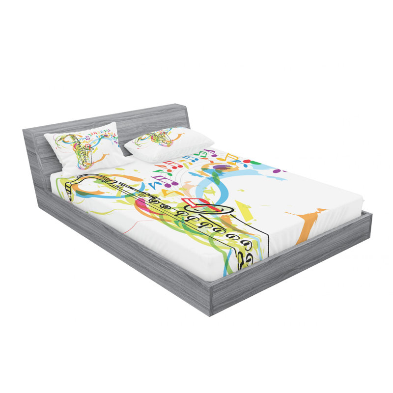 Microfiber Sheet Set, Queen Sheet Set + Fitted Sheet + 2 Pillowcases