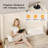 51" Tall Headboard King Size Lift Up Storage Bed Frame With Hydraulic Storage, Upholstered Corduroy Platform Bed With Wingback Headboard, Built-in Charging Station With 2 Usb Ports, No Box Spring Needed, Beige-1704249531-1704249508