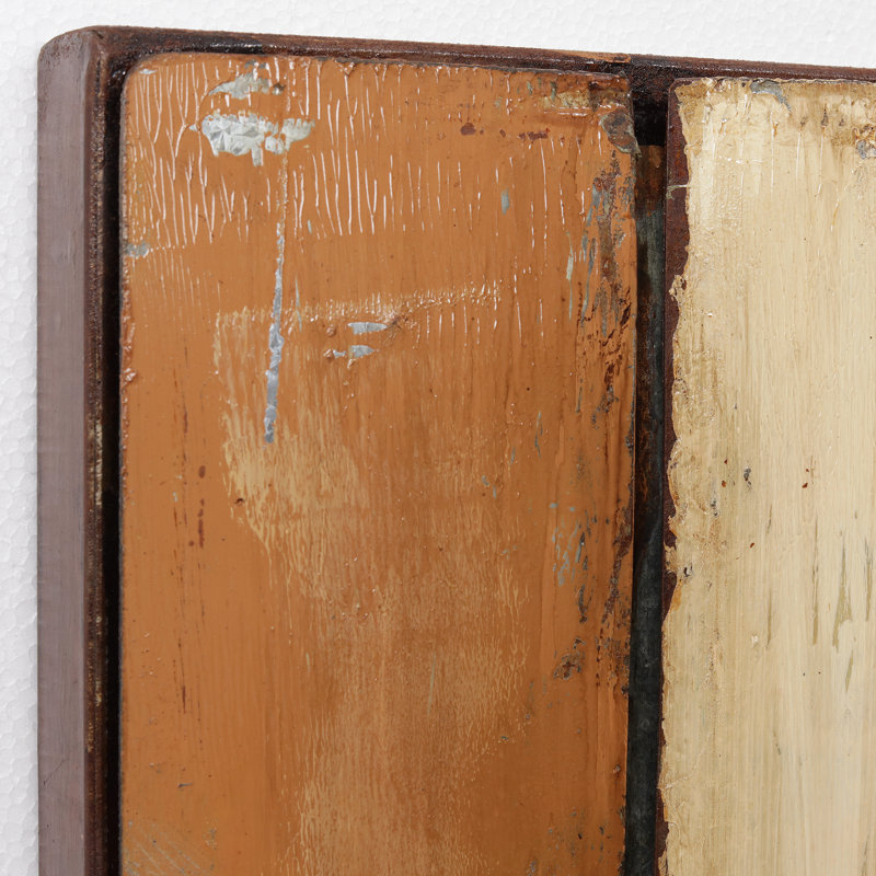 "Rustic Flow 1", décoration murale dimensionnelle en fer mixte