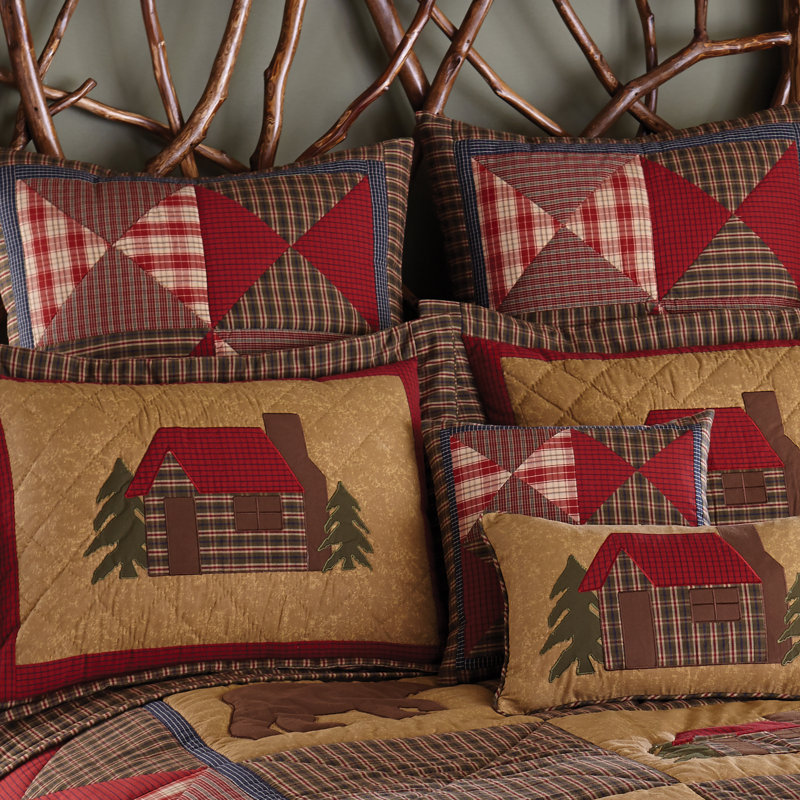 Cotton Blend Patchwork Sham Set