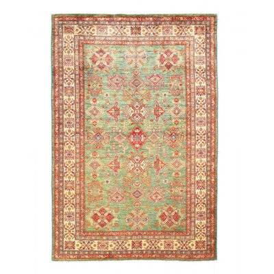 Nocera One-of-a-Kind 5'9" X 8'7" Area Rug in Green/Red