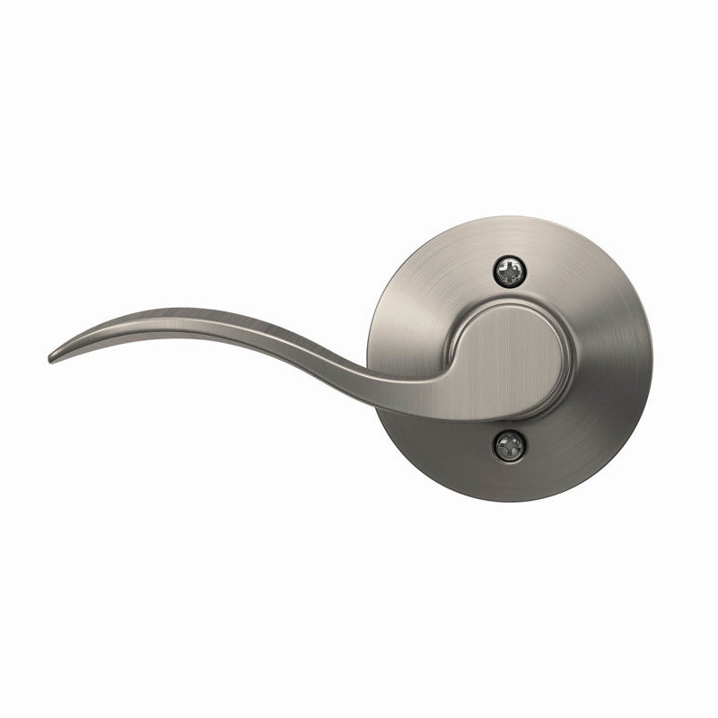 Schlage Single Dummy Door Lever, Left, Satin Nickel