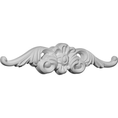 Finley 2.12'' H x 9.38'' W x 0.88'' D Urethane Onlay Scroll