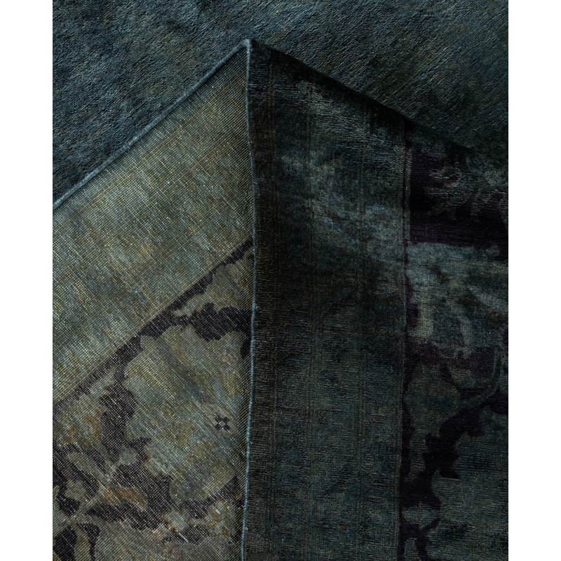 Overdyed One-of-a-Kind 8' 10" X 11' 6" Hand Knotted Area Rug