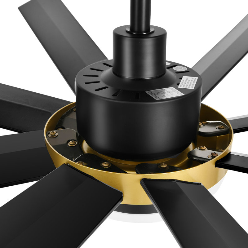 Wrought Studio™ 8-blade Ceiling Fan with Light and Remote