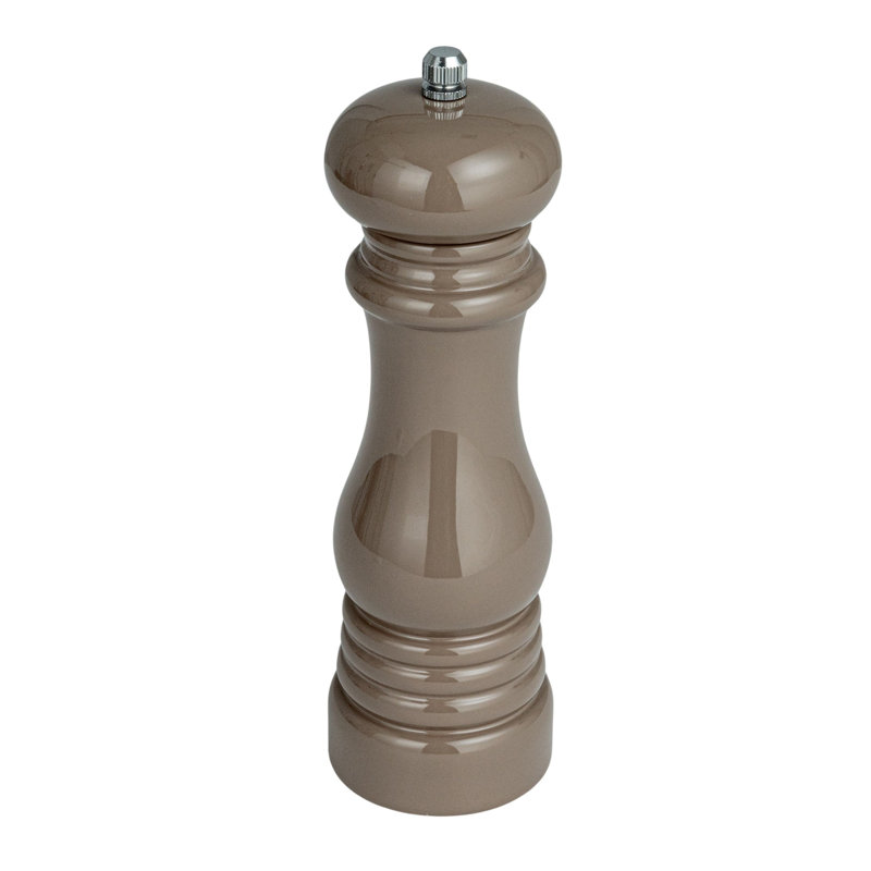Rubberwood Elegance Pepper Mill, Gray