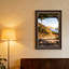 «Vineyard Hillside Over River Through Wooden Pergola», art mural sur toile-133557792