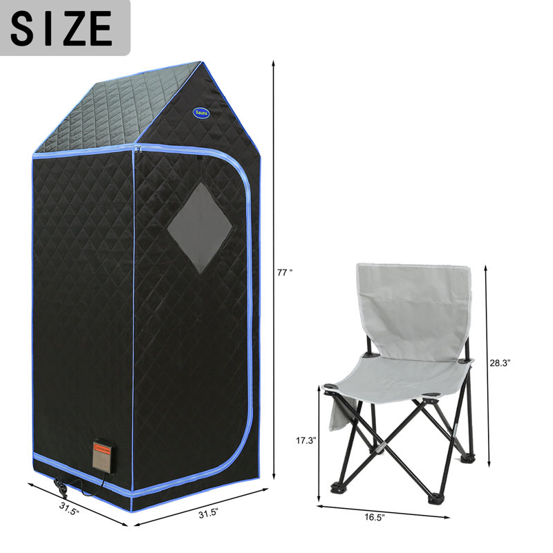 Healthomse 1 - Person FAR Infrared Sauna with Remote Control