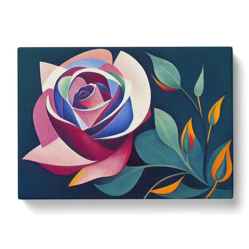 Rose Flower Abstract Vol.3 - Wrapped Canvas, 40cm H x 60cm W x 3cm D