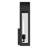 Marea 20.25" 1-Light Outdoor Wall Light with Clear Glass in Textured Black-126690930-126690931