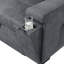 Woven Fabric Reversible Sleeper Sectional Sofa