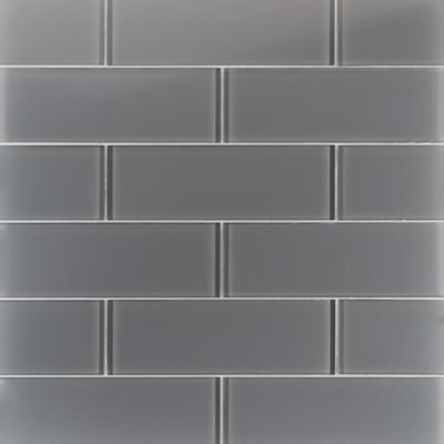 Lucid 4" x 12" Glass Brick Look Subway Tile (15 pieces 5 sq.ft/Box)