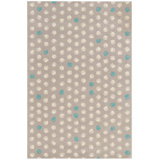 Jessica Swift Wool Geometric Area Rug in Grey