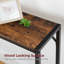 Console 29,1 po avec rangement, derrière le canapé, de style industriel, robuste et stable, pour le salon, l'entrée, le vestibule