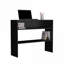 Console, table d'entrée étroite à 2 niveaux de 39 po de largeur | Noir | Panneau de particules-121838068