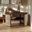 Table basse ronde en rotin avec rangement-1534539128