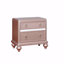 Panneaux décoratifs de miroir de table de chevet élégants et contemporains en or rose 1pc