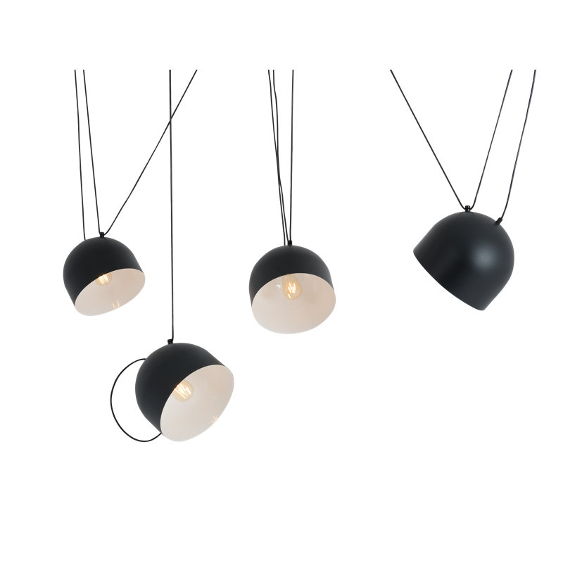Allan 4 - Light Unique/Statement Pendant, Black