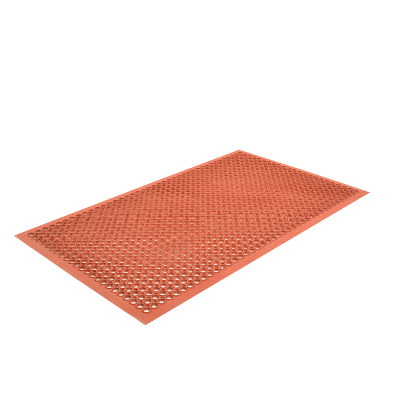 Tapis utilitaire Sanitop, Rectangle 3 pi x 5 pi, Rouge
