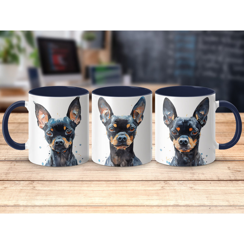 Ceramic Coffee Mug, 2, Navy