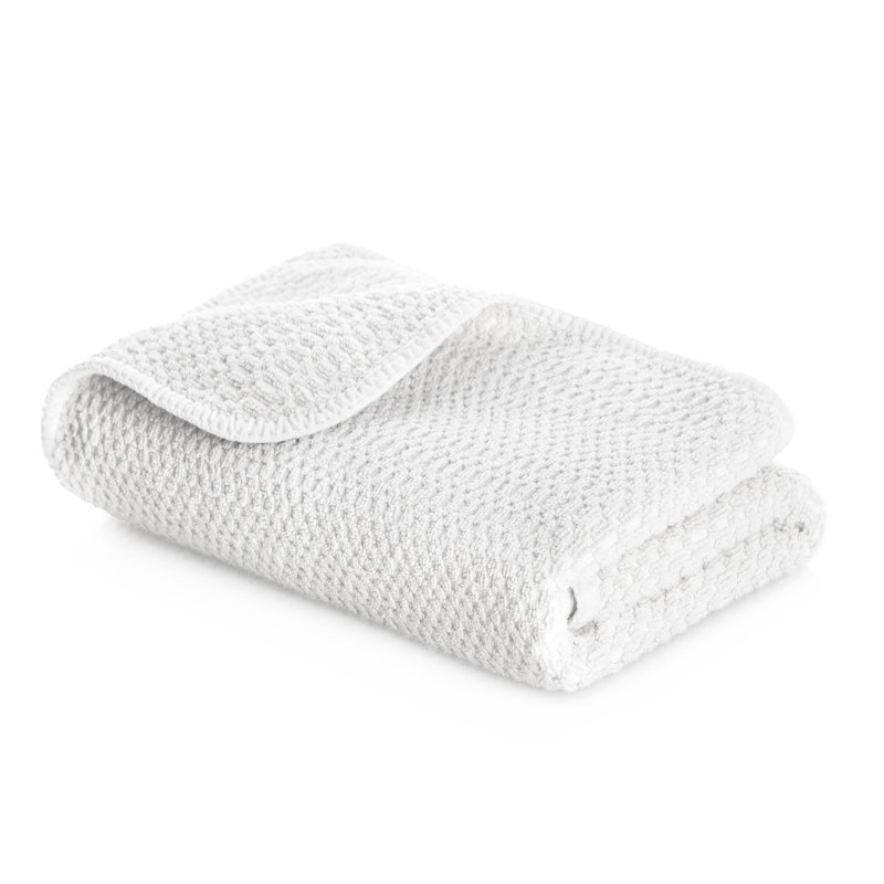 Clean Ocean Waffle Washcloth, White