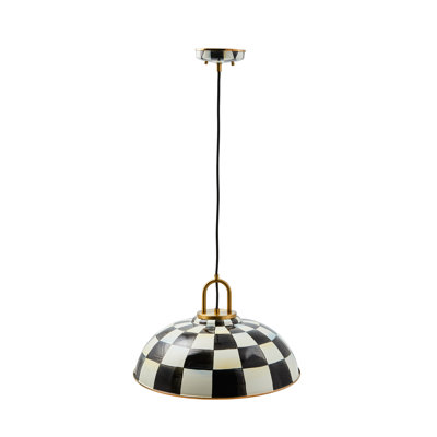Courtly Check Dome Pendant Lamp