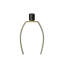 Lighting, H 63 po, lampe sur pied, métal noir, abat-jour ivoire / crème, contemporain
