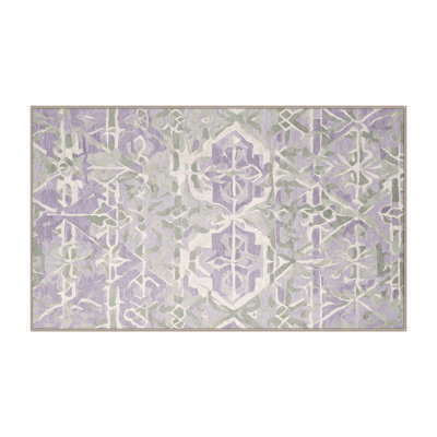 Tapis beige lavable à la machine