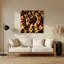 Art mural en métal brun-1716112535