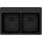 Quartz Classic 33" x 22" x 9-1/2" Double Basin Drop-in Kitchen Sink-17357876