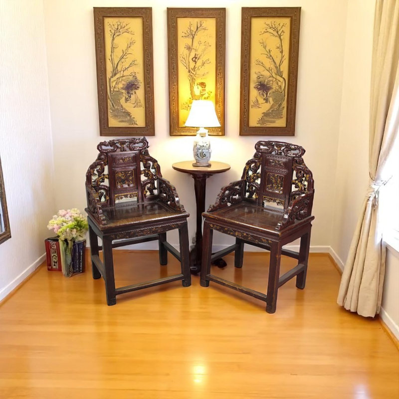 Asian Classic Solid Wood Arm Chair