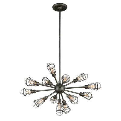 Lustre sphérique spoutnik 13 lumières Conduit