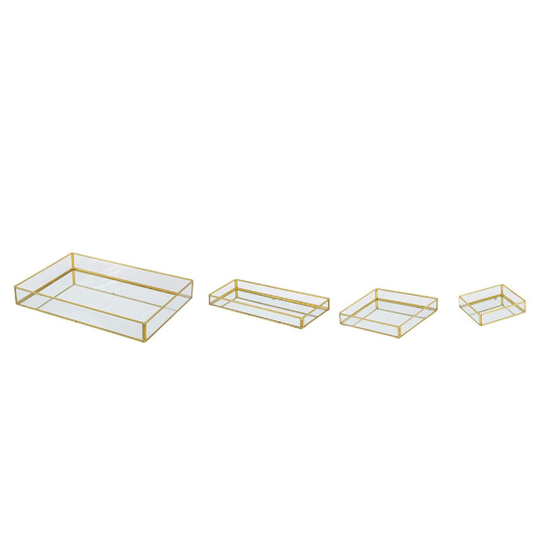 N/A Glass Decorative Tray