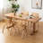 Modern Burlywood Rectangular Solid Wood Dining Table-122932913