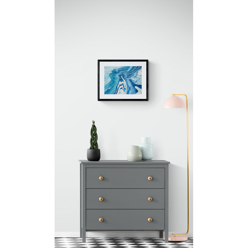 TSUNAMI Print by Will Birdwell, 16" H x 20" W, Black Framed Paper
